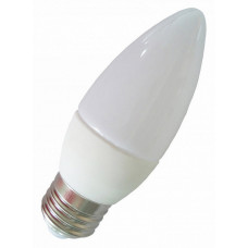Лампа светодиодная ПРОГРЕСС Standart Свеча С37 5W Е27 Белый свет (1*100)