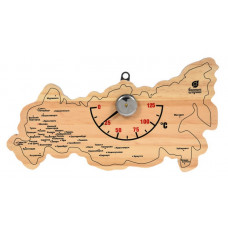Термометр Карта России 22х11х2,5 см для бани и сауны Банные штучки