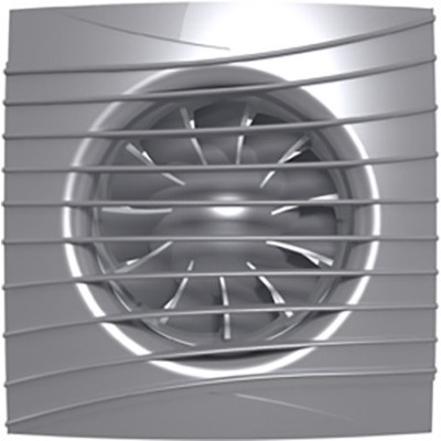 Вентилятор осевой вытяжной с обратным клапаном D 100, декоративный SILENT 4C gray metal