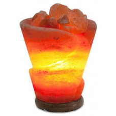 Лампа из гималайской соли в форме розы с диммером