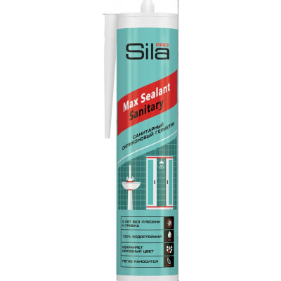 Герметик SILA PRO MAX SEALANT силиконовый санитарный б/цв. 280 мл